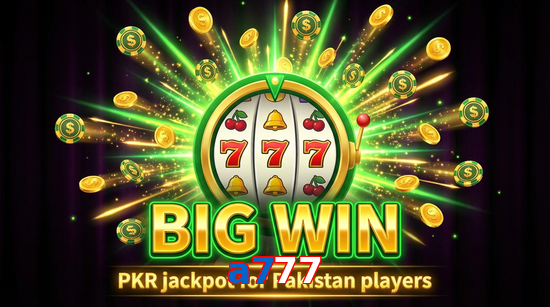 Big win animation on A777 slot game